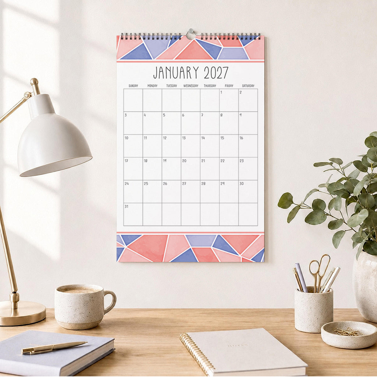 2027 Mosaic Wall Calendar