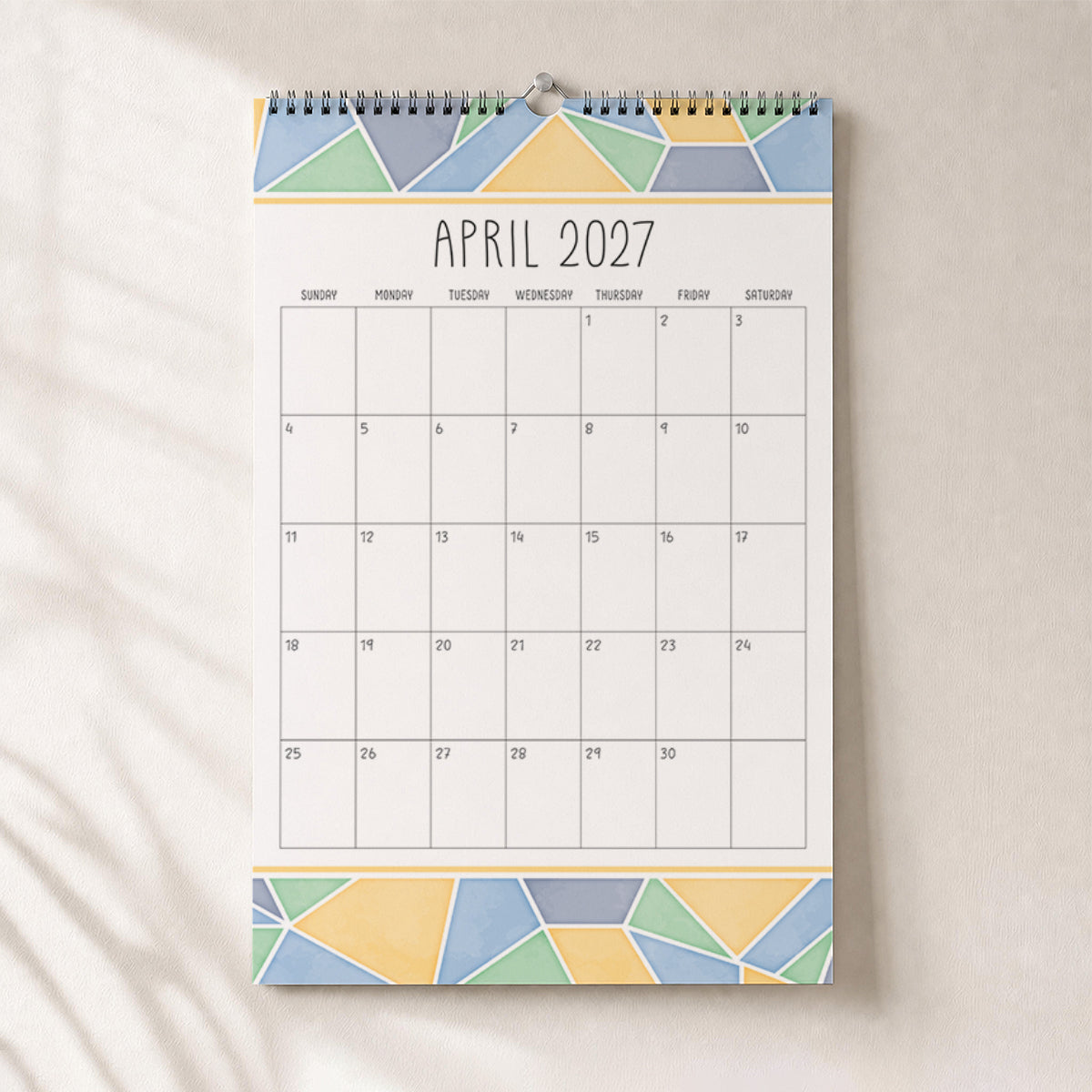 2027 Mosaic Wall Calendar