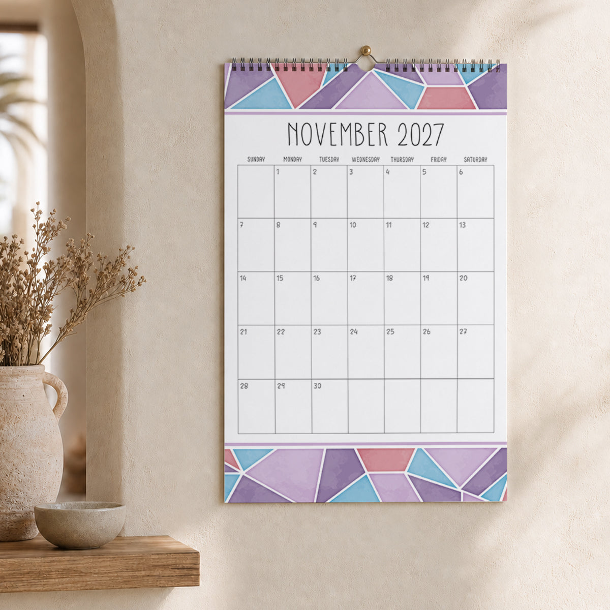 2027 Mosaic Wall Calendar