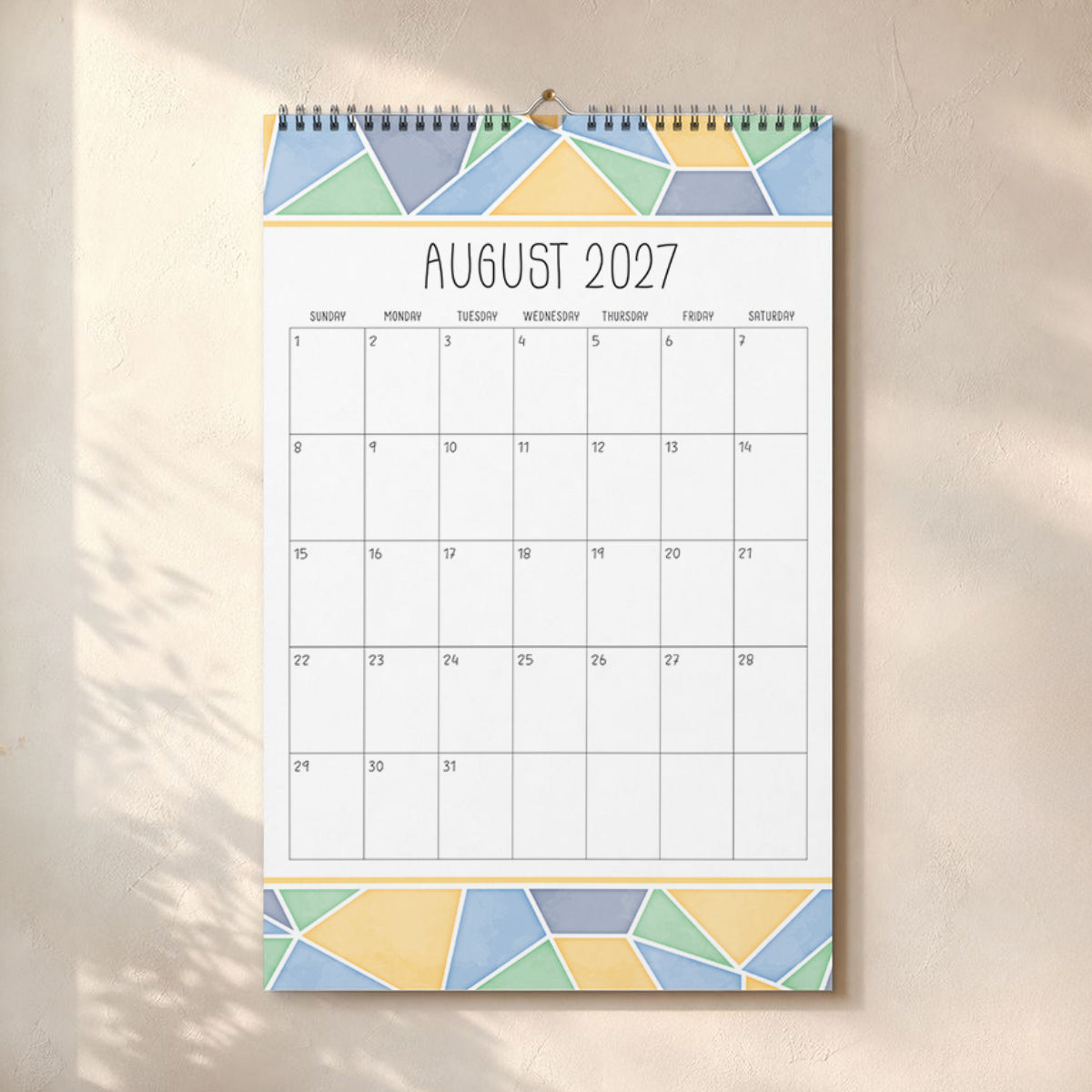 2027 Mosaic Wall Calendar