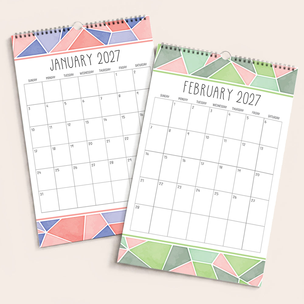 2027 Mosaic Wall Calendar