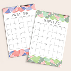 2027 Mosaic Wall Calendar