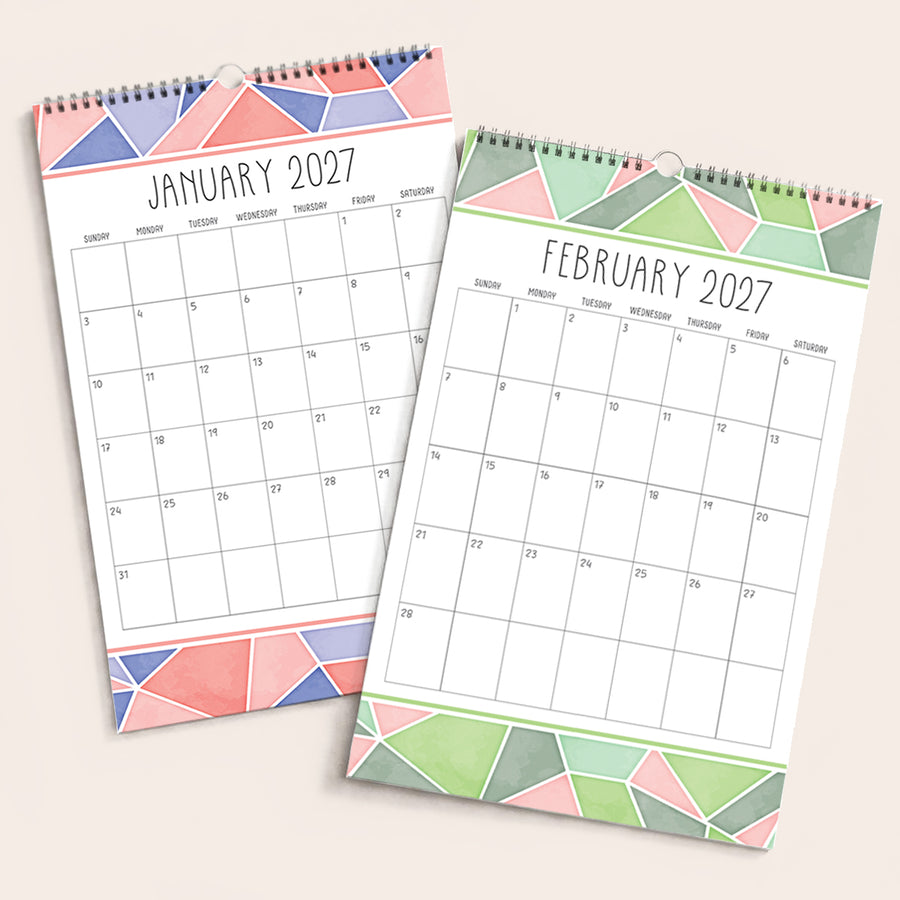 2027 Mosaic Wall Calendar