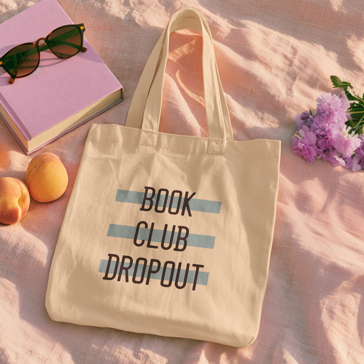 Book Club Dropout Tote Bag