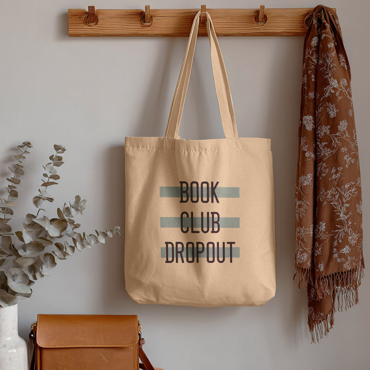 Book Club Dropout Tote Bag