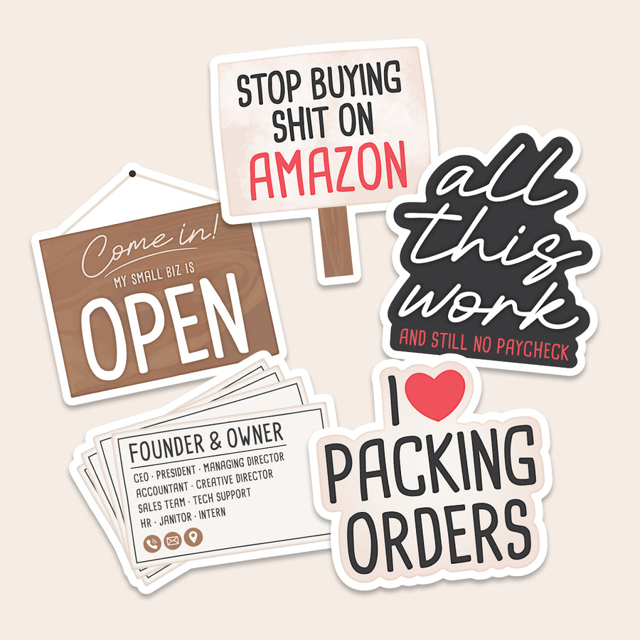 small business owner stickers