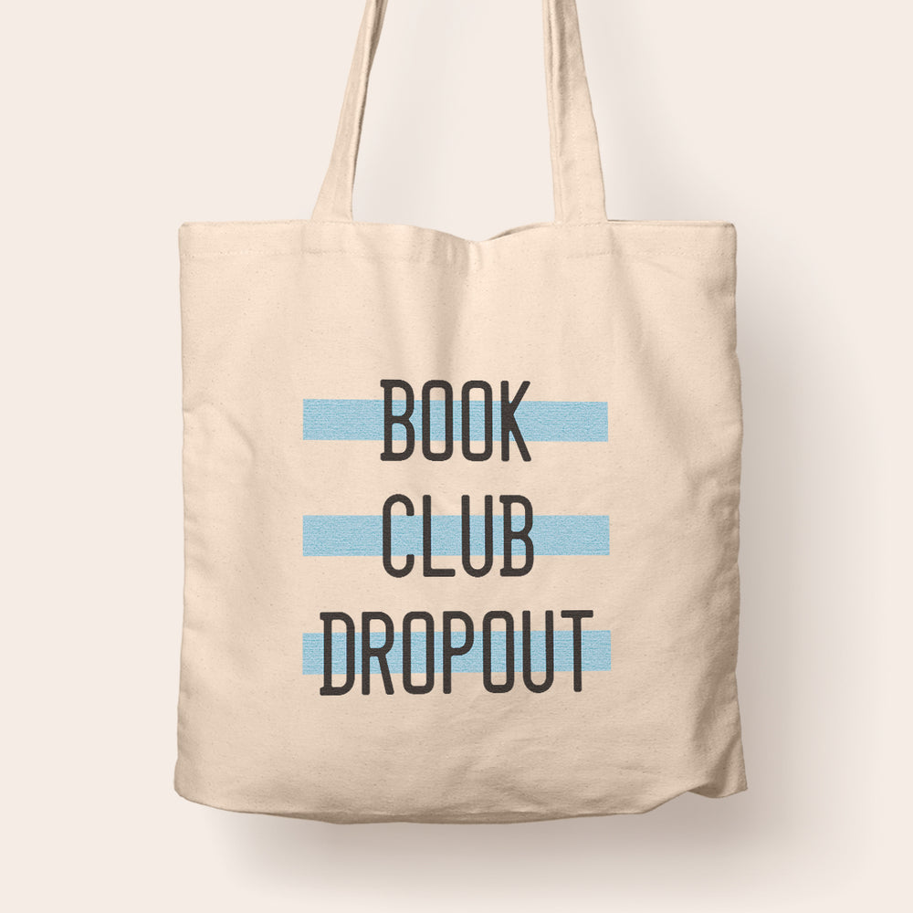 Book Club Dropout Tote Bag